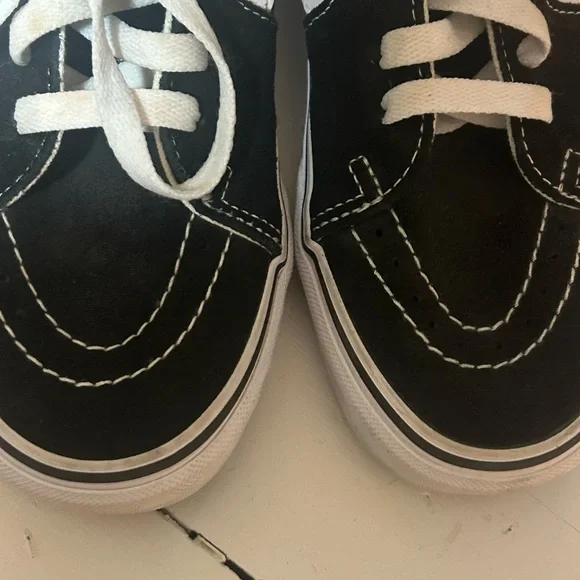 Vans SK8-HI Black and White High-Top Sneakers W 8.5 M 7 - Picture 5 of 5